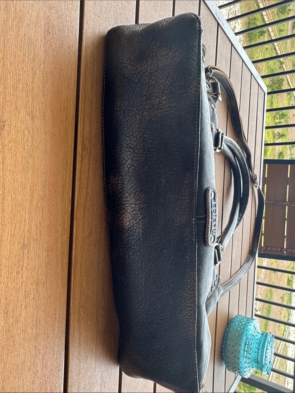 💫BedStu Rockababy Hand Washed Leather Two Way Satchel Bag New Condition 💫 - Picture 8 of 10